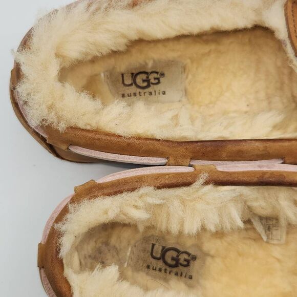 UGG Dakota Slipper Moccasin 5296 Chestnut Suede Upper Size 8 Women's - Picture 9 of 10